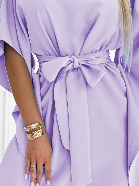 numoco Rochie cu fluture Numoco SOFIA cu cravată în talie