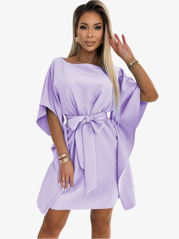 numoco Rochie cu fluture Numoco SOFIA cu cravată în talie