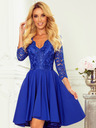 numoco Rochie exclusivistă cu dantelă - albastru Numoco NICOLLE