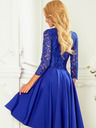 numoco Rochie exclusivistă cu dantelă - albastru Numoco NICOLLE