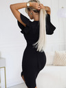 numoco Rochie eleganta cu decolteu geanta - negru Numoco NINA