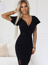 numoco Rochie eleganta cu decolteu geanta - negru Numoco NINA