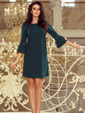 numoco Rochie cu mâneci din dantelă - verde închis Numoco MARGARET