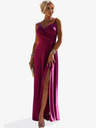 numoco Rochie lungă elegantă maxi cu bretele - fucsia cu sclipici Numoco CHIARA
