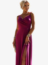 numoco Rochie lungă elegantă maxi cu bretele - fucsia cu sclipici Numoco CHIARA