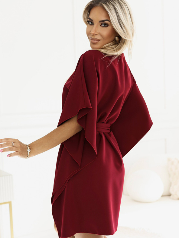 numoco Rochie cu fluture Numoco SOFIA cu cravată în talie