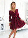 numoco Rochie de damă cu decolteu - burgundia Numoco BINDY