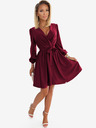 numoco Rochie de damă cu decolteu - burgundia Numoco BINDY