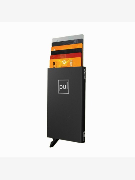 Pularys Servieta pentru documente Pularys negru, aluminiu periat