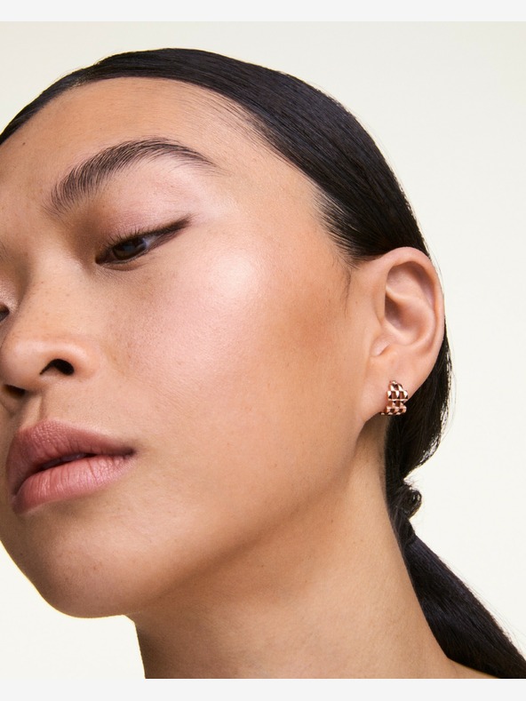 Daniel Wellington Cercei pentru femei din oțel auriu roz Daniel Wellington 5-Link