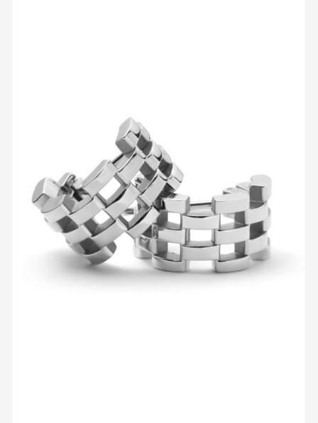 Daniel Wellington Cercei pentru femei din oțel argintiu Daniel Wellington 5-Link