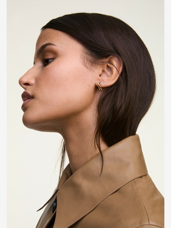 Daniel Wellington Cercei din oțel auriu pentru femei Daniel Wellington 3-Link