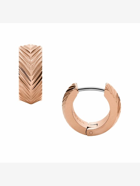 Fossil Cercei pentru femei placați cu aur roz Fossil JF04662791