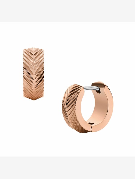 Fossil Cercei pentru femei placați cu aur roz Fossil JF04662791
