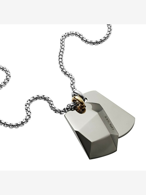 Diesel Diesel DX1143040 Colier de oțel pentru bărbați