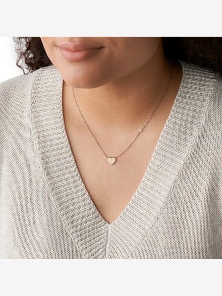 Fossil Colier din oțel pentru femei Fossil JF03081791