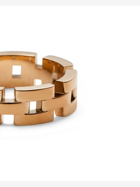 Daniel Wellington Daniel Wellington Inel cu 3 verigi din oțel auriu roz