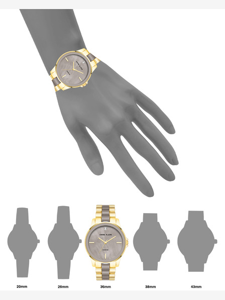 Anne Klein Anne Klein AK/ 4120TPGB ceas rotund pentru femei