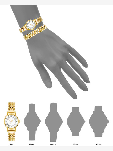 Anne Klein Anne Klein AK/ 4144GPST set cadou ceas de damă și brățară