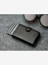 Pularys Set cadou portofel și breloc din piele pentru bărbați Pularys Hiker negru 211314101