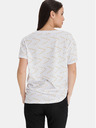 Sam 73 Tricou liber cu model pentru femei, alb SAM 73
