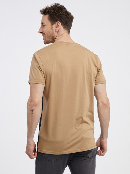 Sam 73 Tricou negru și maro pentru bărbați SAM 73 Seamus