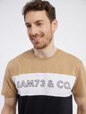 Sam 73 Tricou negru și maro pentru bărbați SAM 73 Seamus