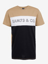 Sam 73 Tricou negru și maro pentru bărbați SAM 73 Seamus