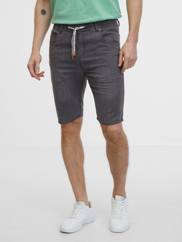 Sam 73 Pantaloni scurți din denim gri pentru bărbați SAM 73 Claudio