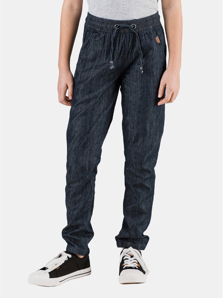 Sam 73 Pantaloni pentru fete cu model albastru închis SAM 73