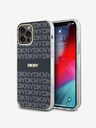 DKNY PC/TPU Repeat Pattern Tonal Stripe Magsafe Back Cover pentru iPhone 12/12 Pro negru DKNY