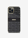 DKNY PC/TPU Repeat Pattern Tonal Stripe Magsafe Back Cover pentru iPhone 12/12 Pro negru DKNY
