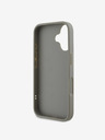 DKNY DKNY PU Leather Quilted Stack Logo Back Cover pentru iPhone 16 Plus gri