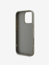 DKNY DKNY PU Leather Quilted Stack Logo Back Cover pentru iPhone 16 Pro Max gri