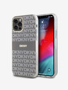 DKNY PC/TPU Repeat Pattern Tonal Stripe Magsafe Back Cover pentru iPhone 12/12 Pro Bej DKNY