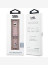 Karl Lagerfeld Karl Lagerfeld Karl și Choupette Head NFT curea pentru Apple Watch 42/44/45/46/49 roz