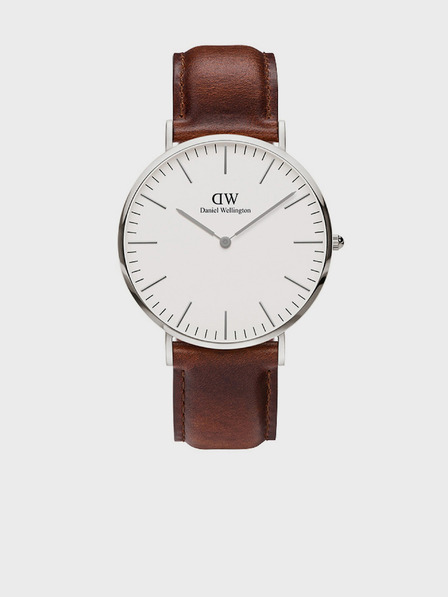 Daniel Wellington Ceas pentru bărbați Daniel Wellington Classic St Mawes cu curea din piele