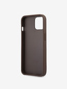 Guess Guess PU 4G Metal Logo Back Cover pentru iPhone 13 Brown
