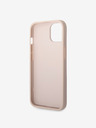 Guess PU 4G Metal Logo Zadní Kryt pro iPhone 15 Pink Carcasa de telefon