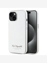 Karl Lagerfeld Husă spate Grained PU Hotel RSG pentru iPhone 15 Grey Karl Lagerfeld