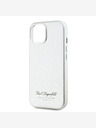 Karl Lagerfeld Husă spate Grained PU Hotel RSG pentru iPhone 15 Grey Karl Lagerfeld