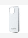 Karl Lagerfeld Husă pentru spate Grained PU Hotel RSG pentru iPhone 15 Pro Grey Karl Lagerfeld