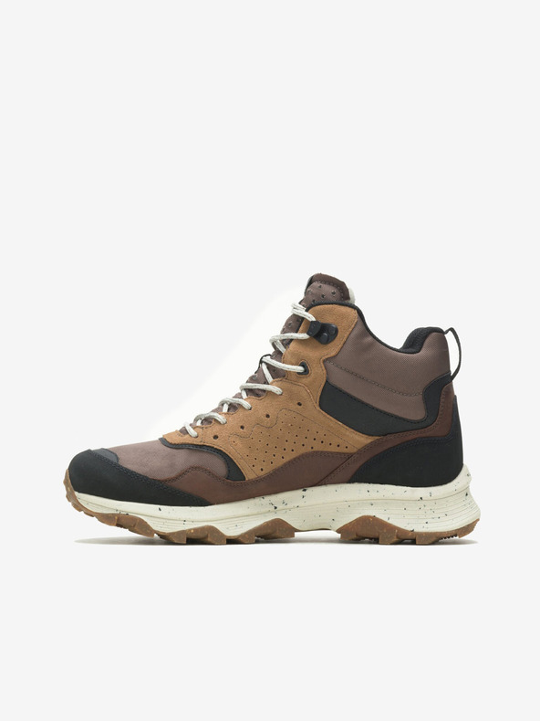 Merrell Brown Adidași de gleznă în aer liber pentru bărbați MERRELL Speed Solo Mid Waterproof
