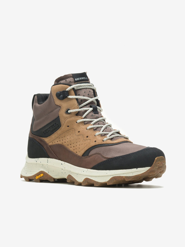 Merrell Brown Adidași de gleznă în aer liber pentru bărbați MERRELL Speed Solo Mid Waterproof