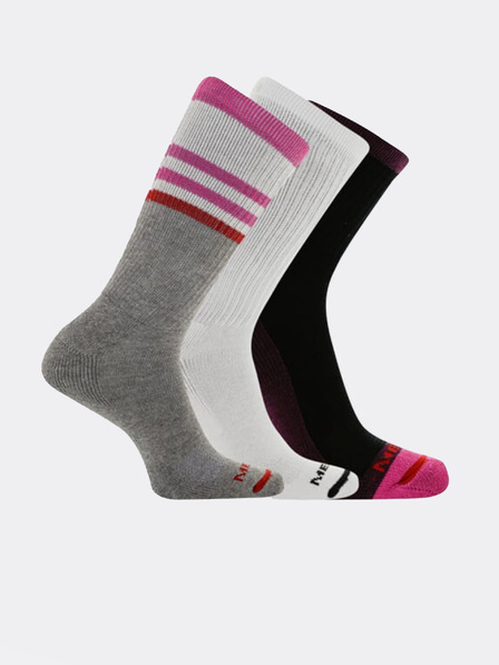 Merrell Merrell Cushioned Cotton Stripe Crew Socks 3 perechi