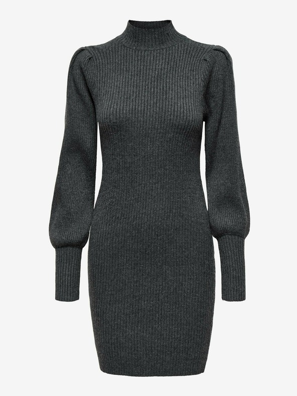 ONLY Rochie pulover cu nervuri gri închis ONLY Katia