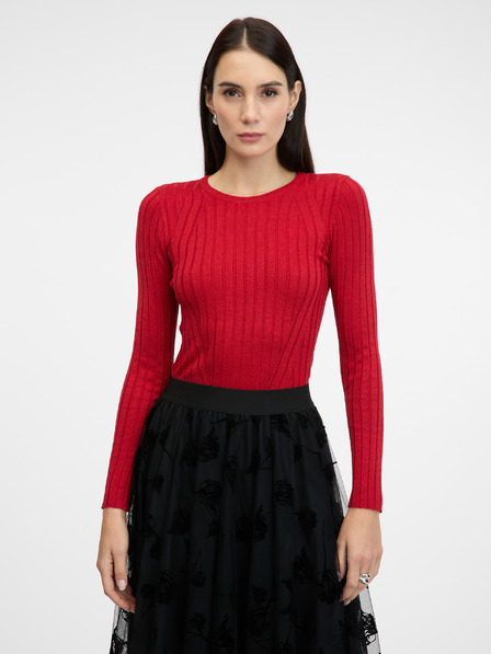 Orsay Tricou roșu cu mânecă lungă pentru femei ORSAY