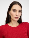 Orsay Tricou roșu cu mânecă lungă pentru femei ORSAY