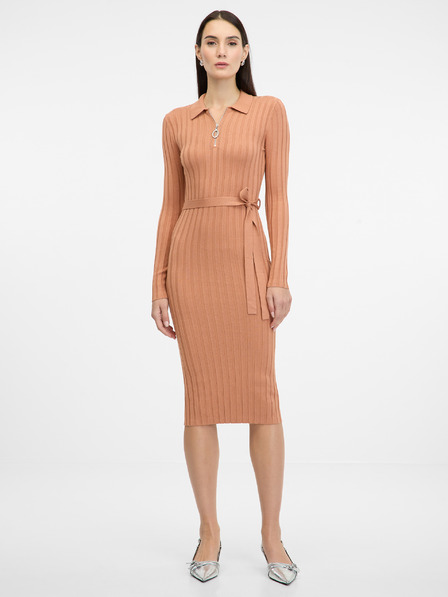 Orsay Rochie midi maro deschis pentru femei ORSAY
