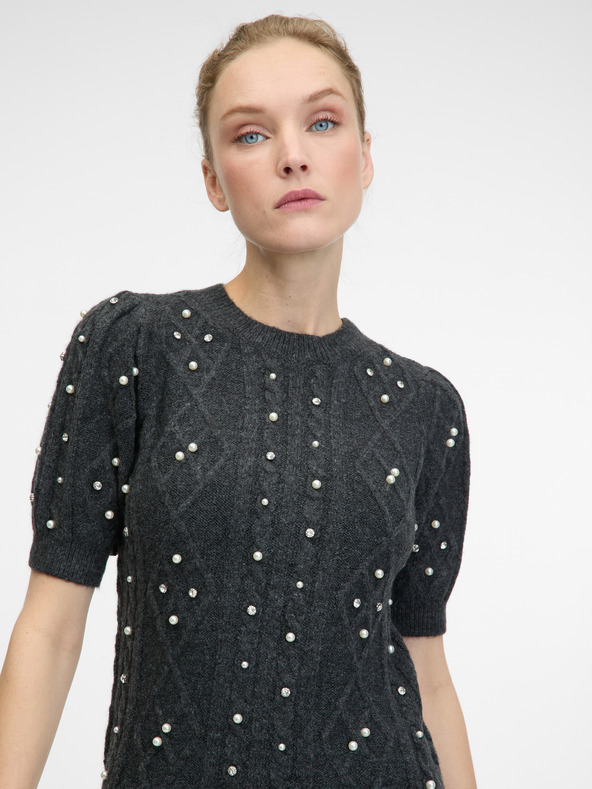 Orsay Pulover de dama gri inchis ORSAY